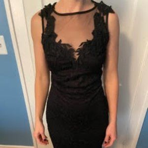 Black Lace Gown